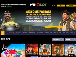 Winolot Casino website screenshot